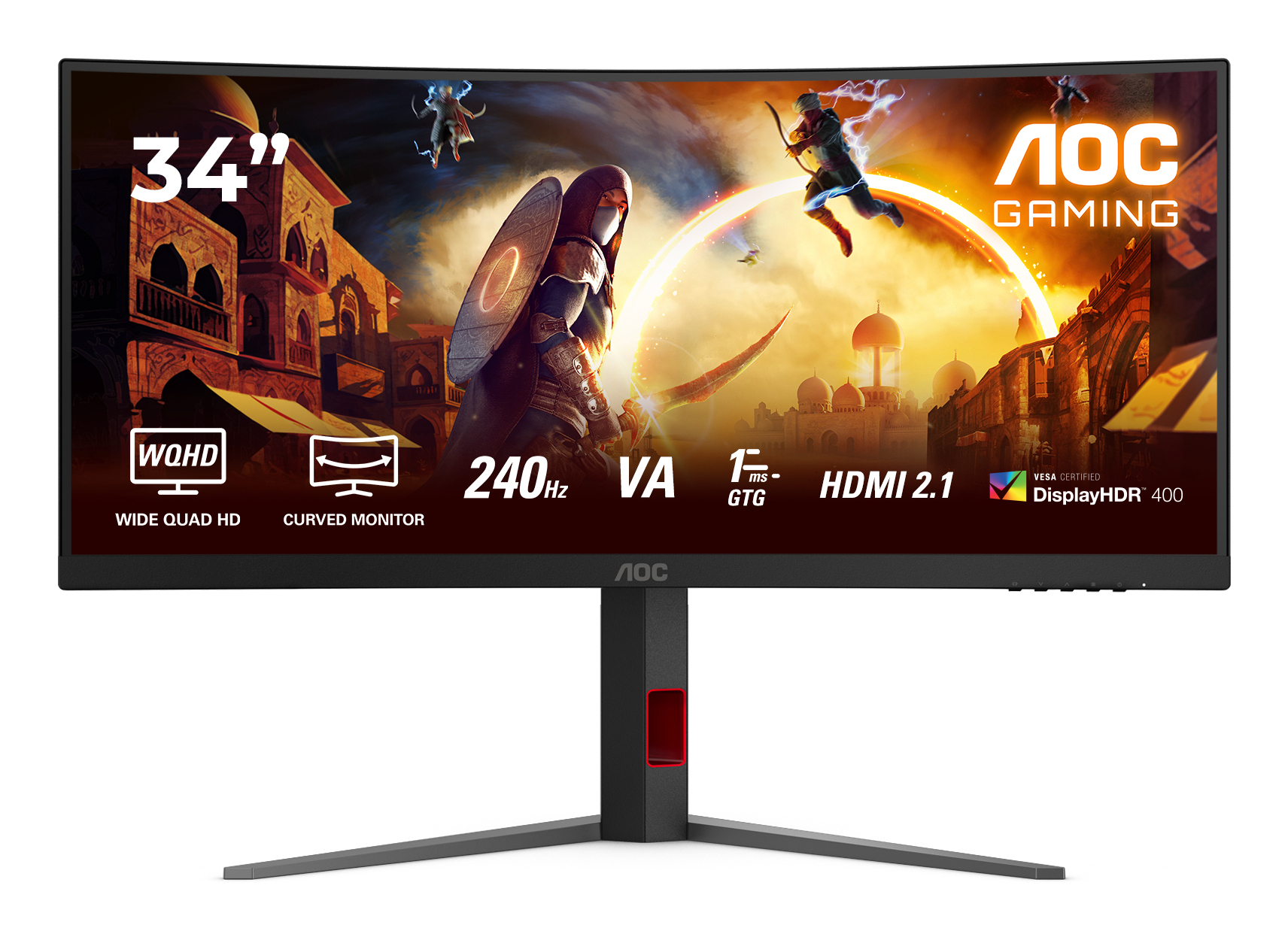 AOC G4 CU34G4Z 34" Ultrawide QHD 240Hz Gaming Monitor