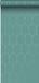 ESTAHome behang art deco motief zeegroen en goud - 53 cm x 10.05 m