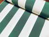 Tissu rayé émeraude et blanc double face pour extérieur
