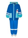 Playshoes Regen-set regenbroek uniseks kinderen (2 stuks), Blauwe haai.