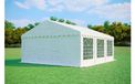 Tente de réception 5x6 m STANDARD – PVC 500 g/m², ignifuge, tubes en acier galvanisé Ø38 mm, jusqu'à 60 personnes - Blanc