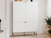 Commode haute EDINA 4 portes blanc