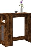 Maison Exclusive - Tabouret de bar avec étagère, chêne fumé, 101x40x103,5 cm, fibre de bois