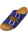 Palado Korfu Suede Premium Leather Mulet Bleu