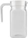 Bol Carafe à eau, bouteille de jus transparente, pour eau, jus avec couvercle pour eau, café, thé, limonade, lait et plus de boissons (500 ml)