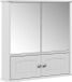 Vicco Armoire de salle de bain – 56 x 58 cm Blanc