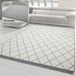 Tapis réversible avec 2 motifs de losanges colorés pour toutes les chambres Taille - 200 x 290 cm