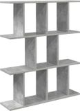 vidaXL Wandplank Betongrijs 102 x 20 x 96 cm Bewerkt hout