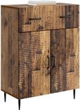 vidaXL Dressoir Oud hout 66 x 34,5 x 89,5 cm Bewerkt hout
