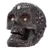 Decoratieve schedel zilver (klein)