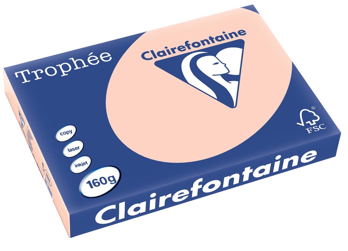 Clairefontaine Trophée Pastel A3 zalm 160 g 250 vel