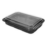 Garcia de Pou Sets Containers + Deksels, Ps, Zwart, 22,4x15x5 CM