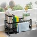 Ibenzoa® Slim ontworpen keuken- en badkamerorganizer met zelfledigend afvoersysteem, noir