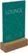 Sigel - tafelstandaard - A6 - eiken voet - glashelder acryl 1.5mm - SI-TA252