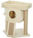Arbre à chat avec maison pour chat - Tapis en jute - Surface de couchage - Balle - Beige