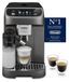Merkloos Espressomachine volautomatisch - Verse bonen en gemalen koffie - Touchscreen - 18 recepten - Melkschuim