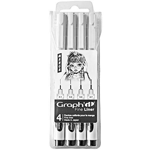 graph'it liner verpakking met 4 fijne liners manga