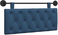 vidaXL Hangend Hoofdbord Blauw Stof