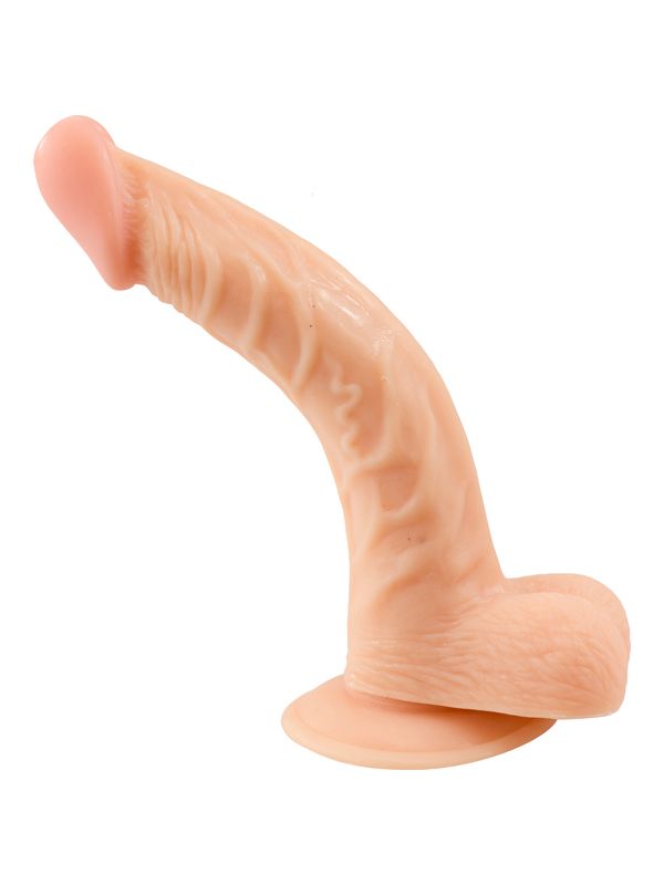 You2Toys NMC - Dildo Vlugge Japie - Beige - 22 cm - Met Zuignap