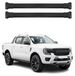 OMAC Porte-bagages en aluminium pour Ford Ranger T6 P703 2022-2026 - TÜV/DIN 75302:2019 - charge maximale 75 kg - 2 barres noir