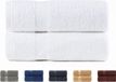 Todocama Set van 2 badhanddoeken 100% katoen 550 gsm extra zacht absorberend en sneldrogend 70 x 140 cm wit