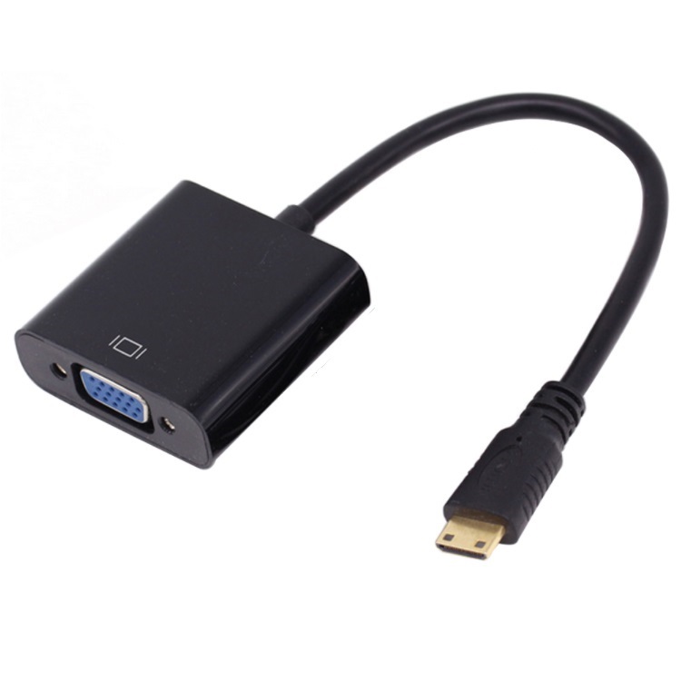 Coretek Mini HDMI naar VGA adapter - zwart - 0 15 meter