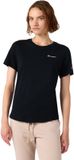 Champion T-shirt Dames Short Sleeve T shirt Zwart - Maat XS