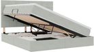vidaXL LED opbergbed met matras Lichtgrijs 180 x 200 cm Fluweel