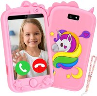 Silvergear Kids Smartphone met Videobelfunctie en GPS - Ouder Controle Functie - Kindertelefoon met Smartphonehoesje en Koord - Educatief en Interactief Speelgoed - Cadeau voor Meisjes - Reisspelletjes Kinderen - 6, 7, 8, 9, 10, 11, 12+ Jaar - Roze