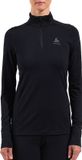 Odlo Natural Merino 200 Half Zip Turtle Neck LS Thermoshirt Vrouwen - Zwart - Maat L