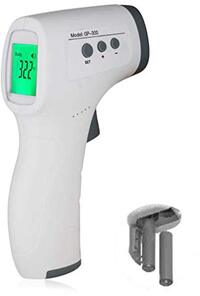 MedPlus Thermoscanner GP300 met batterijen inclusief thermometer, infrarood spaken, voor pasgeborenen en oudere kinderen, 120 g