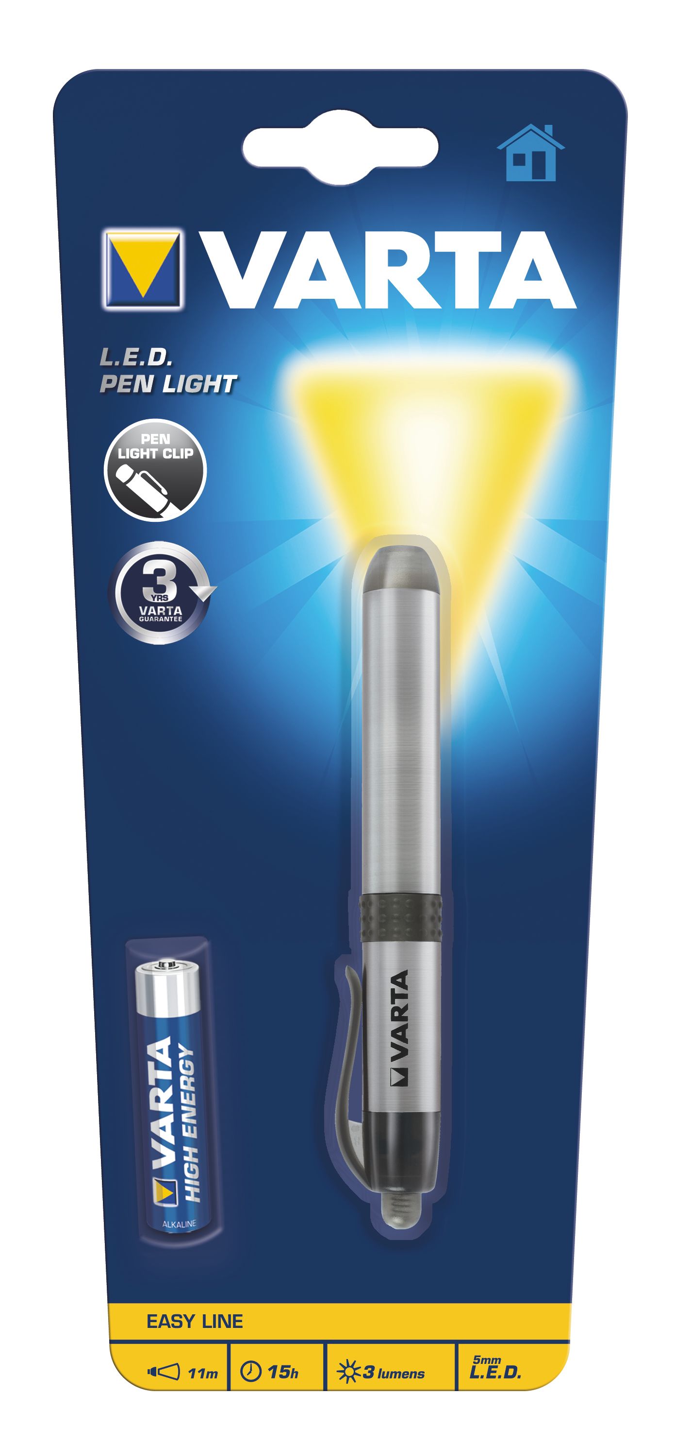Varta - LED Penlight - Zilver