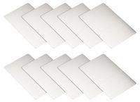 OEM RVS-gravureplaten, 10 stuks, 3,1 x 2,0 inch, zilverkleurig