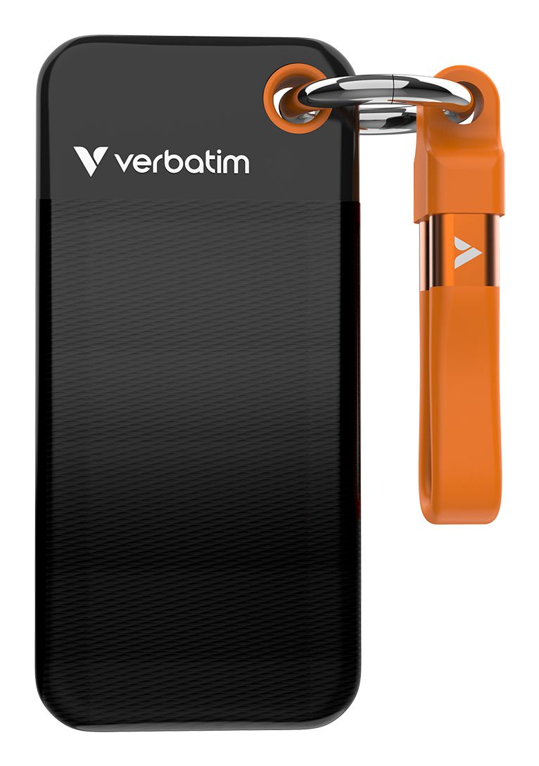 Verbatim Pocket SSD 2 TB USB Type-C 3.2 Gen 2 Zwart, Oranje