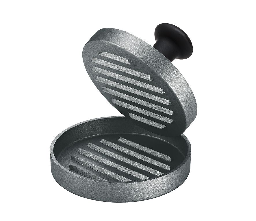 Küchenprofi Hamburgerpers - Zwart/Grijs - 119mm