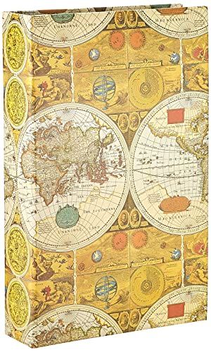 3-Ring Photo Album - 504 Pockets - Holds 4x6 Photos - Old World Map Design