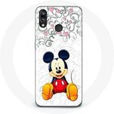 Maniacase Hoesje voor Huawei P20 Lite Mickey Mouse Bloemen Harten