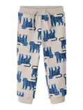 NAME IT - NMMLARSON NREG SWE PANT BRU Joggingbroek Kinderen Katoen Loose Fit Zebraprint Peyote Maat 104