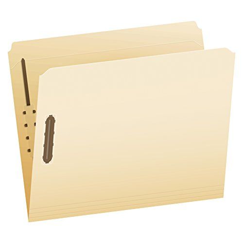 Pendaflex Fastener Folder, Letter Size, Manila, 2 Fasteners, Straight Cut