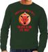 Bellatio Decorations Shoppartners Bv Foute kersttrui / sweater voor heren - groen - Duivel Jingle Hell M