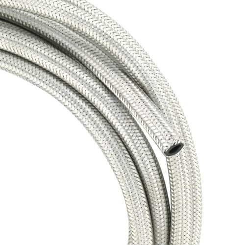 Cyclingcolors Durite Fuel Hose - Stainless Steel Braided - 8mm x 1m