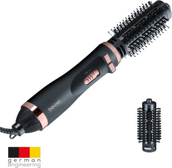 Beurer HT 80 Roterende Föhnborstel - Krulborstel - Multistyler - 1000W - Zwart/brons