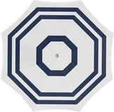 Gebro Parasol - blanc/bleu - D160 cm - protection UV - sac de transport inclus