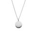 Lucardi Unisex RVS ketting met ashanger - Ketting - Staal - Zilverkleurig - 50 cm