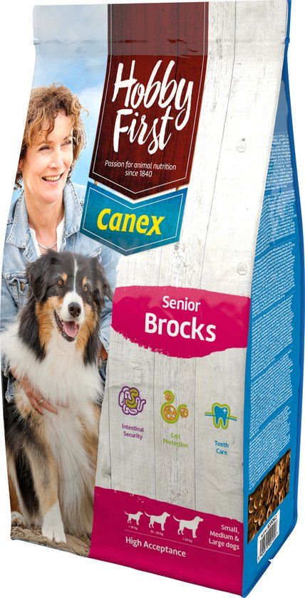 Hobbyfirst Canex Senior Brocks Kip - Hondenvoer - 3 kg