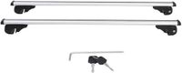 Boulon en aluminium porte-bagages 120 cm - Barre transversale universelle pour galerie de toit avec rail verrouillable - Charge maximale 150 kg