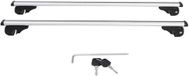 Boulon en aluminium porte-bagages 120 cm - Barre transversale universelle pour galerie de toit avec rail verrouillable - Charge maximale 150 kg