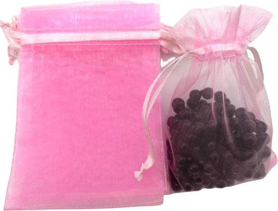 Roze Organza Zakjes - 40 Stuks - 10 x 15cm - Cadeauzakjes