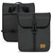 Sacoche de vélo pour porte-bagages - 19-24 l - Étanche - Pliable - Lot de 2