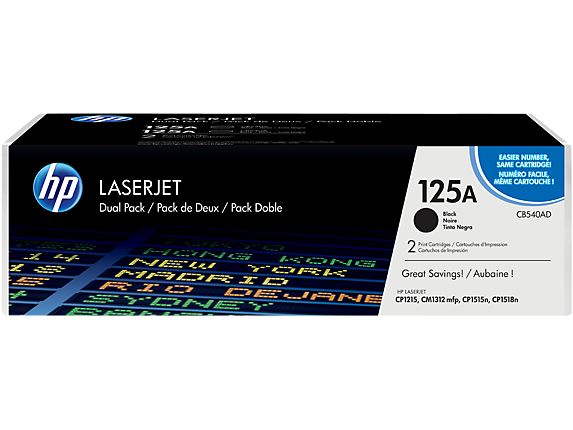 HP 125A Original Black Toner Cartridge 2-Pack